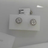 18K White Gold 1.90ctw Studs