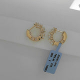 18K Yellow Gold 5.40ctw Hoops Earrings