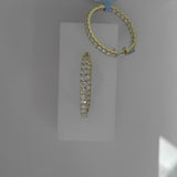 18K Yellow Gold 2.00ctw Hoops Earrings