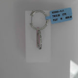 Platinum 0.58ctw Hoops Earrings