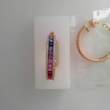 Diamond HOOPS Earring