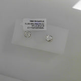 18K White Gold 1.00ctw Diamond Martini / 3-Prong Setting Studs