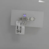 18K White Gold 4.60ctw Diamond Cross Pendant
