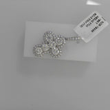 18K White Gold 4.70ctw Diamond Cross Pendant