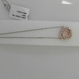 18K Rose Gold 0.50ctw Diamond Pendant Necklace