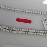 18K White Gold 25.35ctw Diamond Tennis Necklace