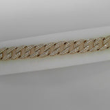 18K Yellow Gold 5.442ctw Diamond Chain Bracelet