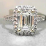 18K White Gold 0.98ctw Diamond Solitaire Ring