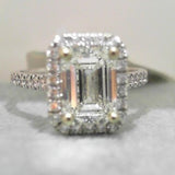 18K White Gold 2.01ctw Diamond Solitaire Ring