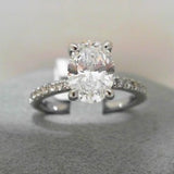 18K White Gold 1.51ctw Diamond Solitaire Ring