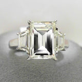 18K White Gold 3.32ctw Diamond Solitaire Ring