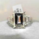 18K White Gold 3.32ctw Diamond Solitaire Ring