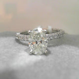 18K White Gold 1.21ctw Diamond Solitaire Ring