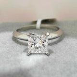 Platinum 1.20ctw Diamond Solitaire Ring