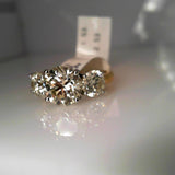 18K Yellow Gold 4.06ctw Diamond Solitaire Ring