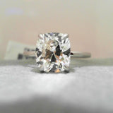 18K White Gold 3.03ctw Diamond Solitaire Ring