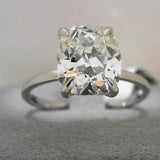 18K White Gold 3.03ctw Diamond Solitaire Ring