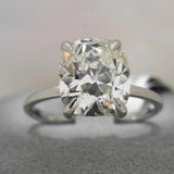 14K White Gold 0.06ctw Diamond Solitaire Ring
