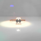 14K Rose Gold 1.00ctw Diamond Solitaire Ring