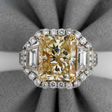 18K White Gold 7.00ctw Diamond Solitaire Ring