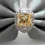 18K White Gold 7.00ctw Diamond Solitaire Ring