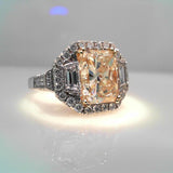 18K White Gold 7.00ctw Diamond Solitaire Ring