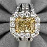 18K White Gold 1.65ctw Diamond Solitaire Ring