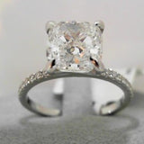 18K White Gold 0.17ctw Diamond Solitaire Ring