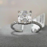 18K White Gold 1.70ctw Diamond Solitaire Ring