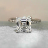 18K White Gold 1.70ctw Diamond Solitaire Ring