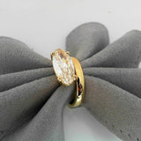 18K Yellow Gold 2.51ctw Diamond Solitaire Ring