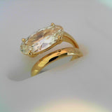 18K Yellow Gold 2.51ctw Diamond Solitaire Ring