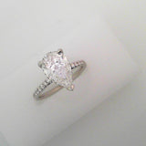 18K White Gold 0.44ctw Diamond Solitaire Ring