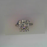 18K White Gold 5.01ctw Diamond Solitaire Ring