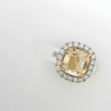 Platinum 6.44ctw Diamond Solitaire Ring