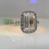 18K White Gold 1.45ctw Diamond Slider Ring
