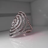 18K White Gold 2.38ctw Diamond Right Hand Ring