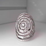 18K White Gold 2.38ctw Diamond Right Hand Ring