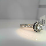 18K White Gold 0.36ctw Diamond Solitaire Ring