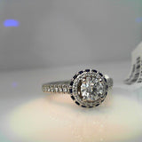 18K White Gold 0.36ctw Diamond Solitaire Ring