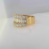 18K Yellow Gold 3.75ctw Diamond Right Hand Ring