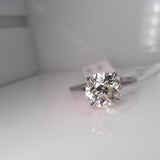 18K White Gold 0.06ctw Diamond Solitaire Ring