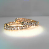 Diamond HOOPS Earring