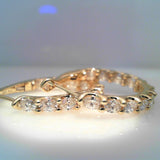 Diamond HOOPS Earring