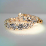 Diamond HOOPS Earring