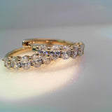 Diamond HOOPS Earring
