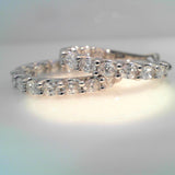 Diamond HOOPS Earring