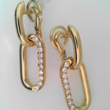 18K Yellow Gold 0.66ctw Jacket Earrings