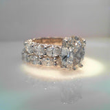 18K White Gold 3.01ctw Diamond Solitaire Ring