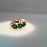 18K Rose Gold 0.18ctw Hoops Earrings